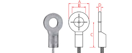 Technocables 眼环压铸端头