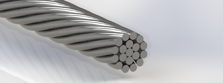 Technocables 不锈钢钢丝股 1x19