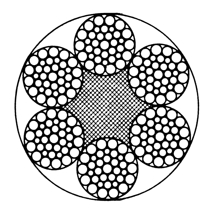 6 x 36 纤维芯钢丝绳